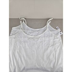 Old Navy First-Layer Camisole 2 Pack White Adjustable Straps 3X 555332-00-1